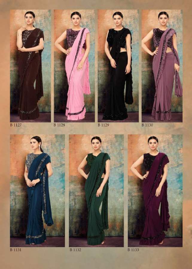 Shiya Designer Ready To Wear Party Wear Saree Collection